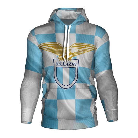 SS Lazio Weiß Blau Kapuzenpullover V2
