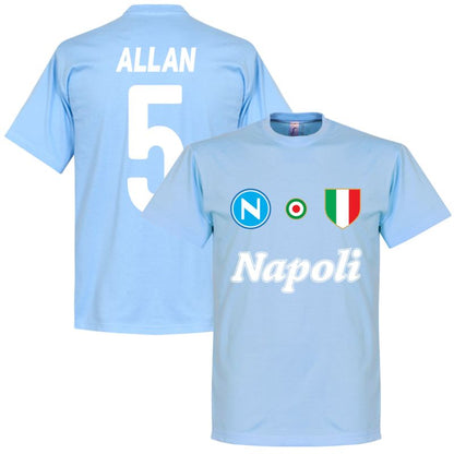 SSC Napoli Allan 5 Team Tee Himmel T-Shirt