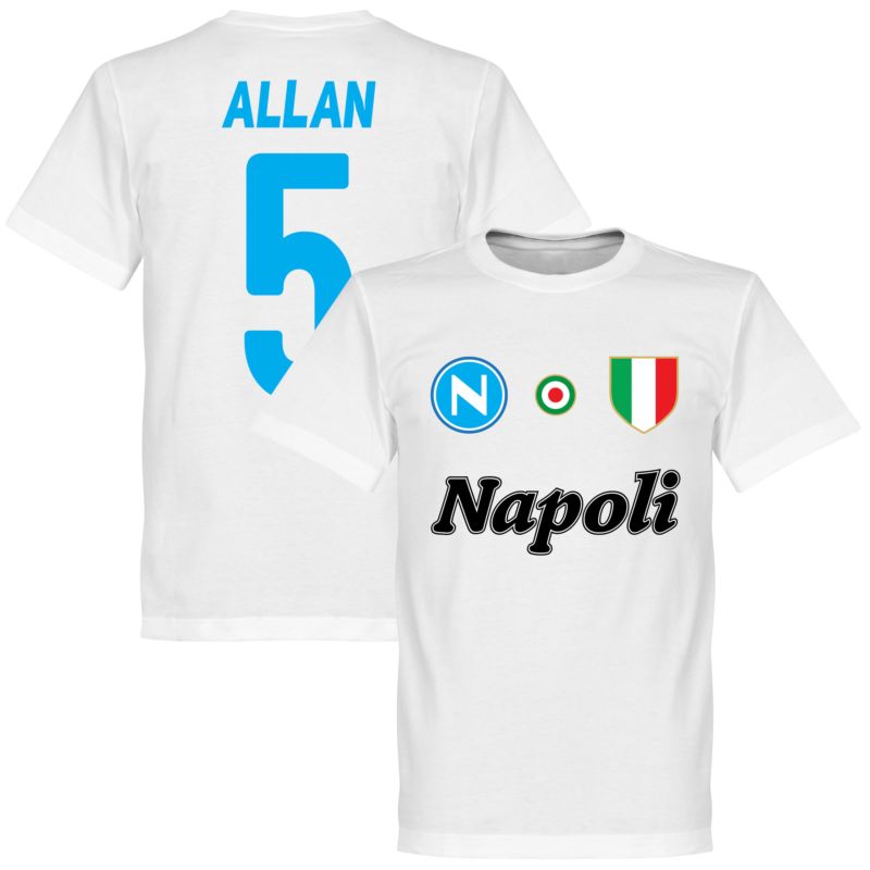 SSC Napoli Allan 5 Team Tee Weiß T-Shirt