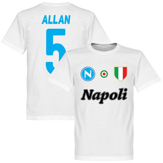 SSC Napoli Allan 5 Team Tee Weiß T-Shirt
