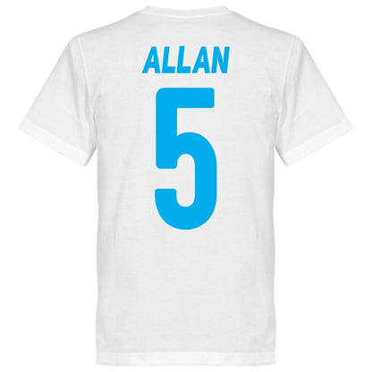 SSC Napoli Allan 5 Team Tee Weiß T-Shirt