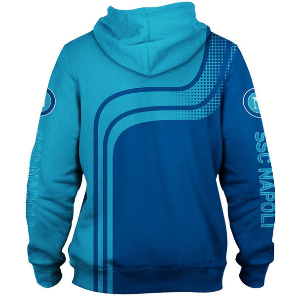 SSC Napoli Blau Licht Blau Kapuzenpullover