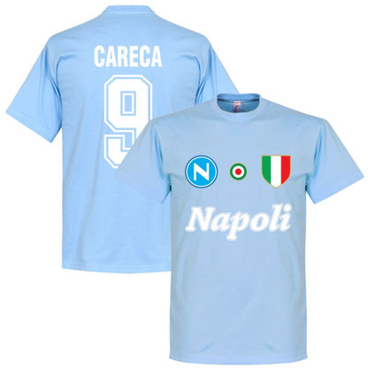 SSC Napoli Careca 9 Team Tee Himmel T-Shirt