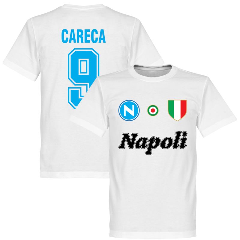 SSC Napoli Careca 9 Team Tee Weiß T-Shirt