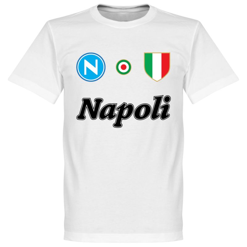 SSC Napoli Manolas 44 Team Tee Weiß T-Shirt