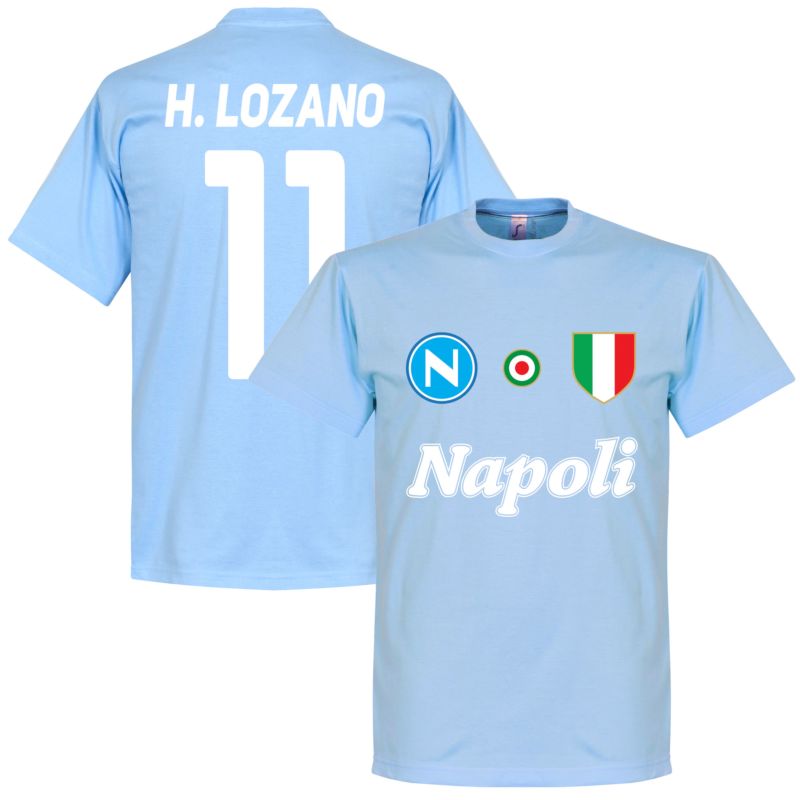 SSC Napoli H Lozano 11 Team Tee Himmel T-Shirt