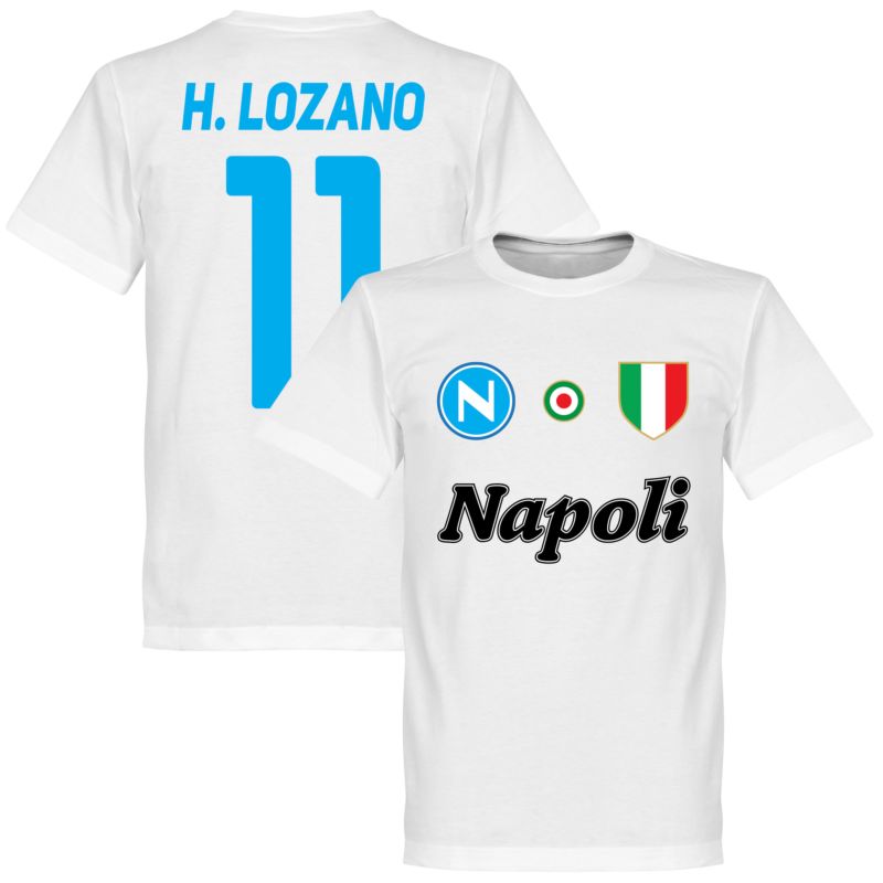 SSC Napoli H Lozano 11 Team Tee Weiß T-Shirt