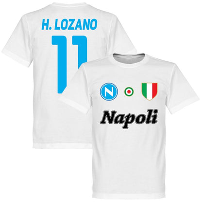 SSC Napoli H Lozano 11 Team Tee Weiß T-Shirt