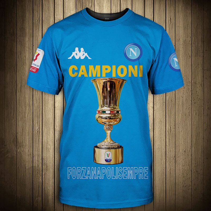 SSC Napoli Licht Blau Campioni T-Shirt