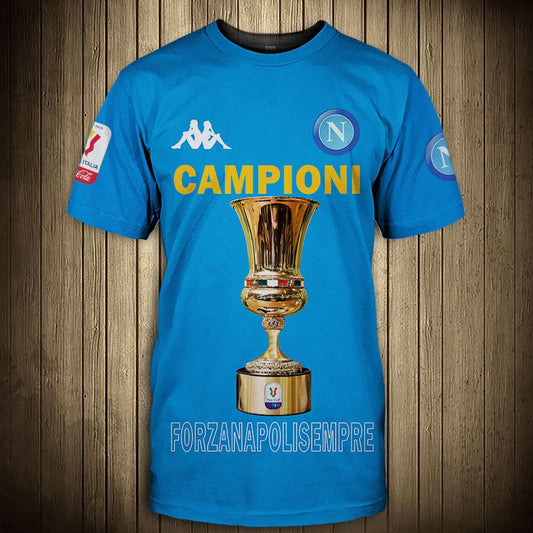 SSC Napoli Licht Blau Campioni T-Shirt