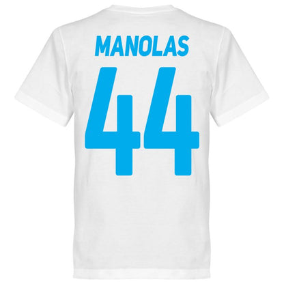 SSC Napoli Manolas 44 Team Tee Weiß T-Shirt