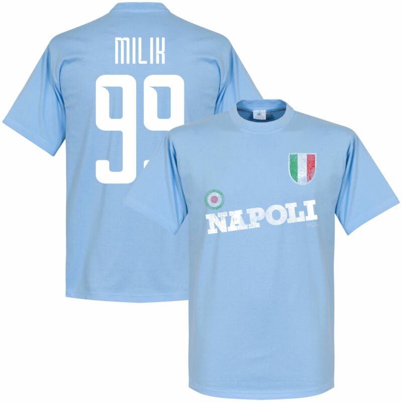 SSC Napoli Milik 99 Tee Himmel T-Shirt