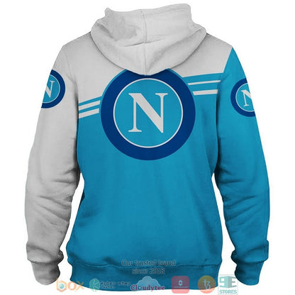 SSC Napoli Weiß Blau Kapuzenpullover V12