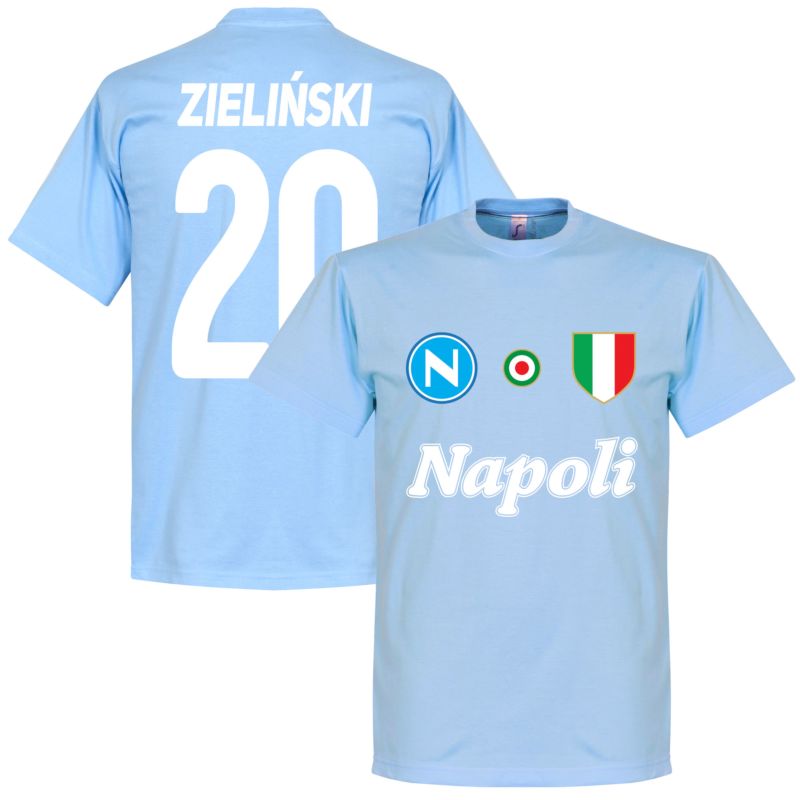 SSC Napoli Zielinski 20 Team Tee Himmel T-Shirt