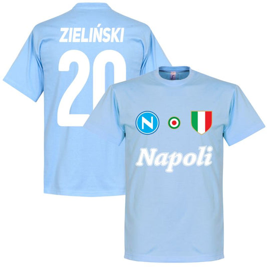 SSC Napoli Zielinski 20 Team Tee Himmel T-Shirt