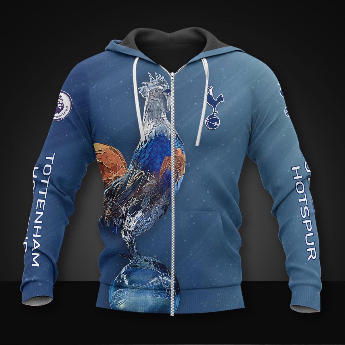 Tottenham Hotspur FC Marine Reißverschluss-Hoodie