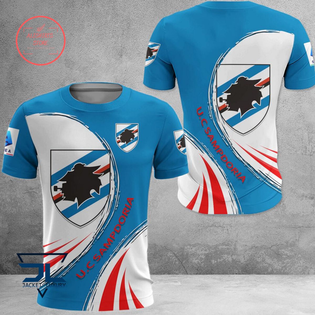 UC Sampdoria Blau Weiß Rot T-Shirt