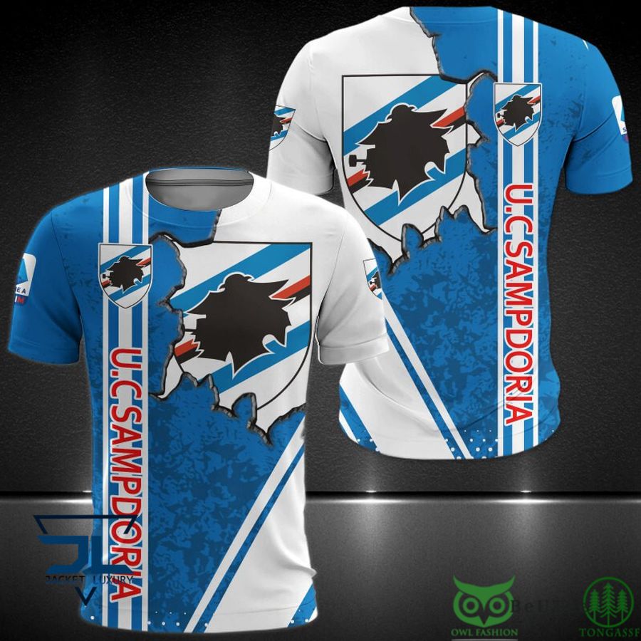 UC Sampdoria Blau Weiß T-Shirt V2