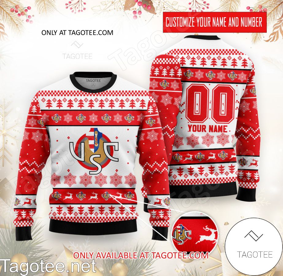 US Cremonese Individueller Name Nummer Hässlich Weihnachtspullover