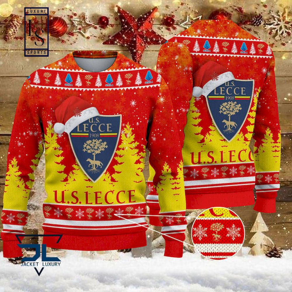 US Lecce Weihnachtsmütze Hässlich Weihnachtspullover