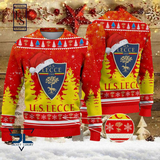 US Lecce Weihnachtsmütze Hässlich Weihnachtspullover