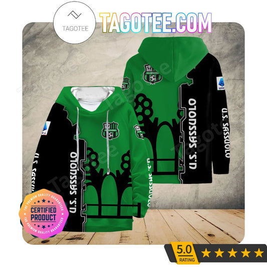US Sassuolo Calcio Schwarz Grün Kapuzenpullover V2