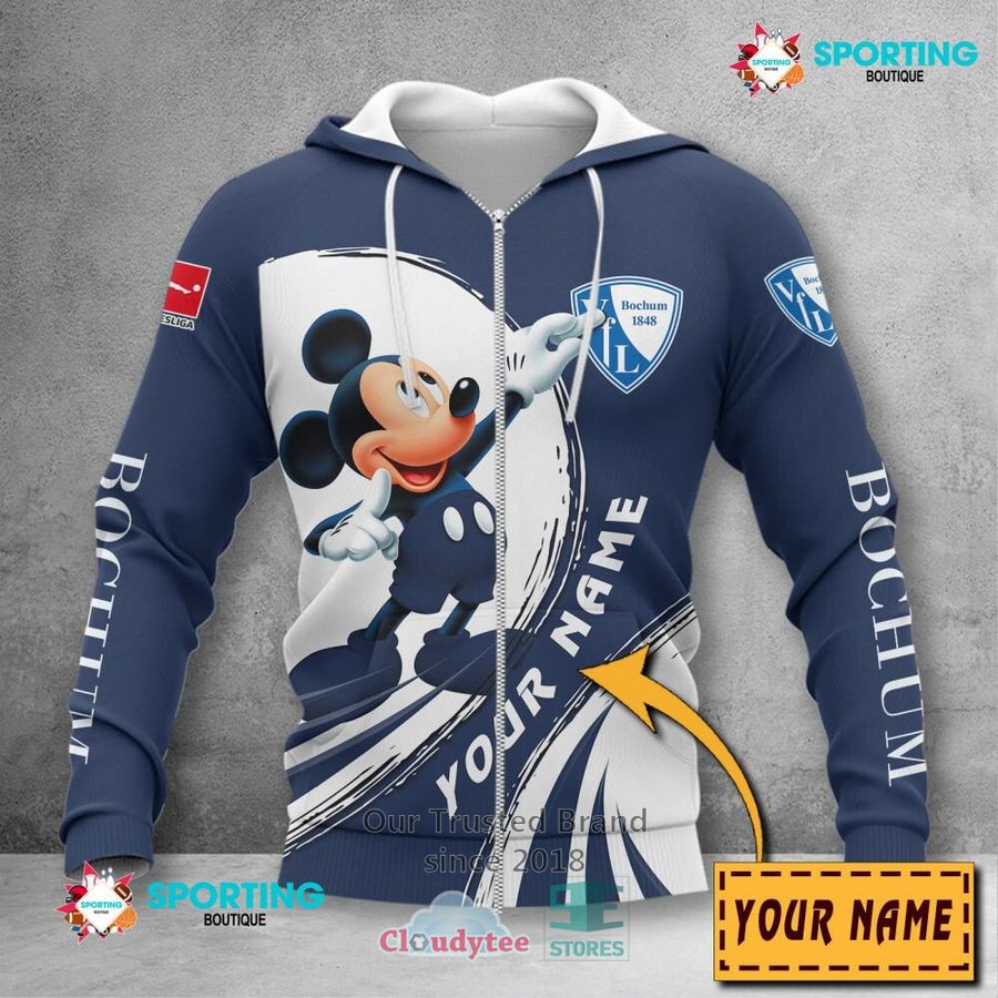 VfL Bochum 1848 Individueller Name Mickey Reißverschluss-Hoodie