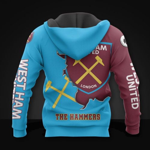 West Ham United FC Begrenzt Auflage Reißverschluss-Hoodie