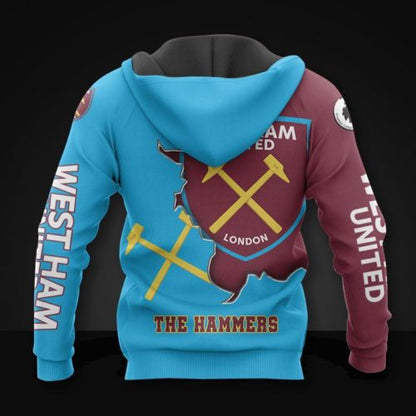 West Ham United FC Begrenzt Auflage Reißverschluss-Hoodie