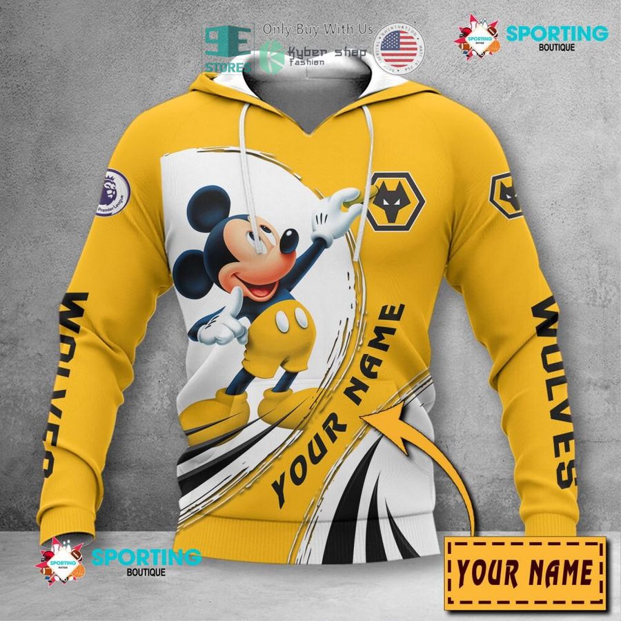 Wolverhampton Wanderers FC Individueller Name Mickey Kapuzenpullover