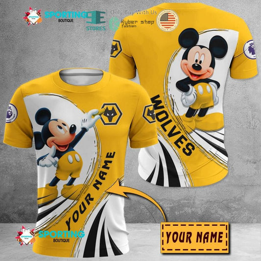 Wolverhampton Wanderers FC Individueller Name Mickey T-Shirt